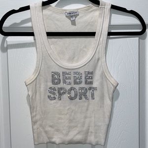 BEBE Sport y2k style crop tank top size Small.